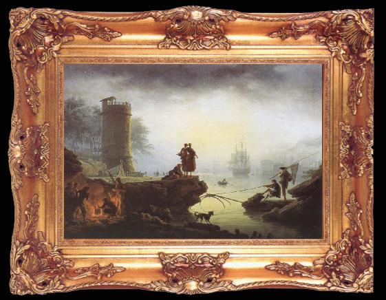 framed  VERNET, Claude-Joseph Morning, Ta009